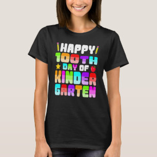 Happy 100th Day Of Kindergarten Shirts Kinder Scho