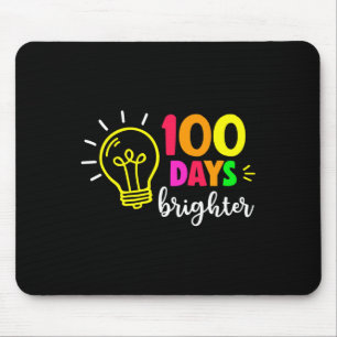 Happy 100th Day Of School 100 Days Brighter Girls Mouse Pad