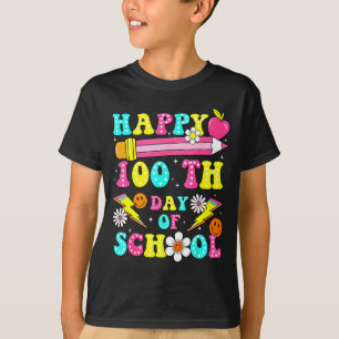Happy 100th Day Of School 100 Days Of School Teach T-Shirt