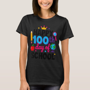 Happy 100th Day Of School 100 Days Smarter Teacher T-Shirt
