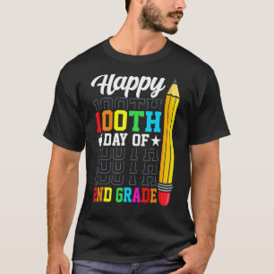 Happy 100th Day of School 2nd Grade Teachers Girl T-Shirt