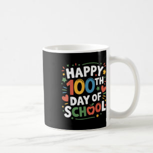 Happy 100th Day Of School Colourful 100 Days Smart Coffee Mug