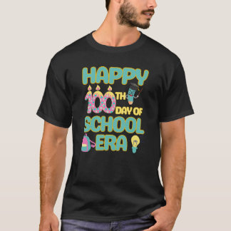 Happy 100th Day Of School Era Back To School Funny T-Shirt