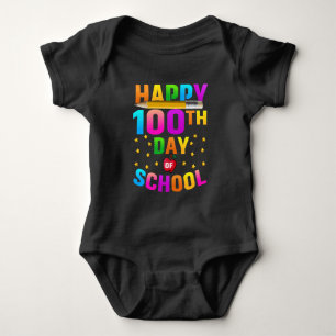 Happy 100th Day of School For Teachers & Students Baby Bodysuit