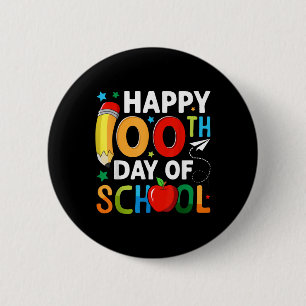 Happy 100th Day Of School Kids 100 Days Of School  2 Inch Round Button