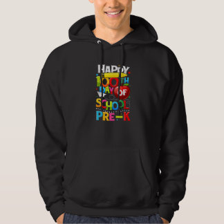 Happy 100th day Of School Pre-K Teacher Student Bo Hoodie
