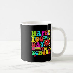 Happy 100th Day Of School Retro 100 Days Teacher S Coffee Mug
