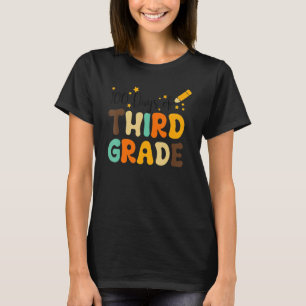 Happy 100th Day Of School Retro Groovy 100 Days Th T-Shirt