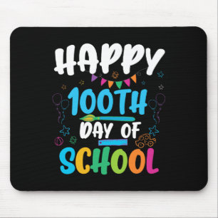 Happy 100th Day Of School Shirt For Teacher Or Chi Mouse Pad
