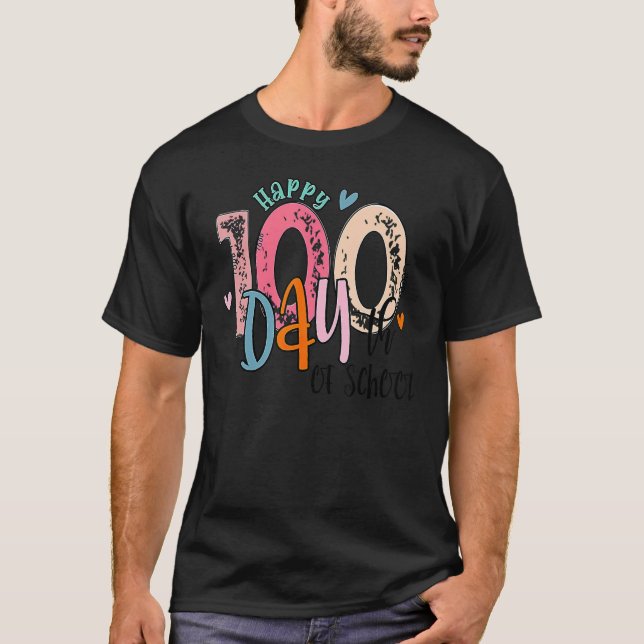 Happy 100th Day Of School Student  100 Days Of Sch T-Shirt (Front)