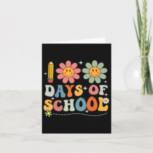 Happy 100th Day Of School Student Cute Boys Girls Card