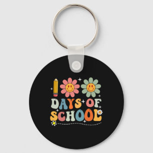 Happy 100th Day Of School Student Cute Boys Girls Keychain
