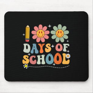 Happy 100th Day Of School Student Cute Boys Girls Mouse Pad
