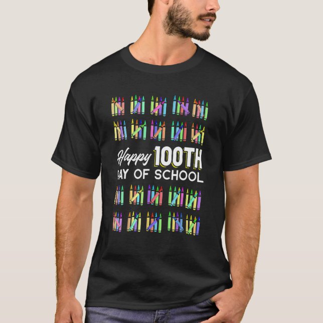 Happy 100th Day Of School Student Funny 100 Days O T-Shirt (Front)