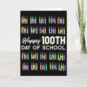Happy 100th Day Of School Student Gift 100 Days Of Card