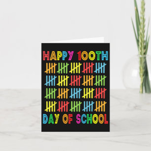 Happy 100th Day Of School Student Gift 100 Days Of Card