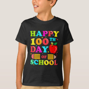 Happy 100th Day Of School Student Gift 100 Days  T-Shirt