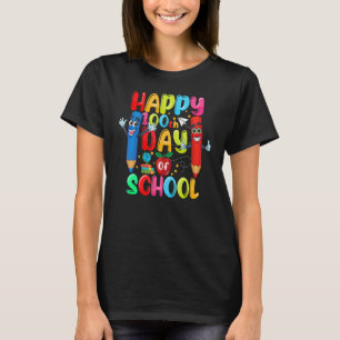 Happy 100th Day Of School Student Teacher Women Ki T-Shirt