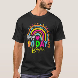 Happy 100th Day of School Teacher 100 days Brighte T-Shirt