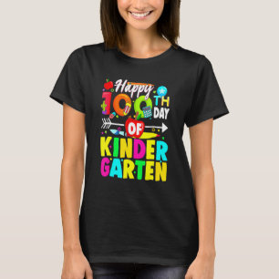 Happy 100th Day Of School Teacher Kids 100 Days Co T-Shirt