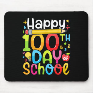 Happy 100th Day Of School Teacher Kids 100 Days Of Mouse Pad