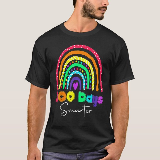 Happy 100th Day Of School  Teacher Kids 100 Days R T-Shirt (Front)