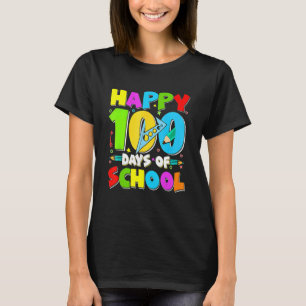 Happy 100th Day Of School Teacher Kids 100 Days Sm T-Shirt