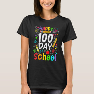 Happy 100th Day Of School Teacher Student Kids 100 T-Shirt
