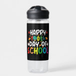 Happy 100th Day of School Teacher Student Water Bottle<br><div class="desc">Happy 100th Day of School 100 Days of School Teacher Student T-Shirt</div>