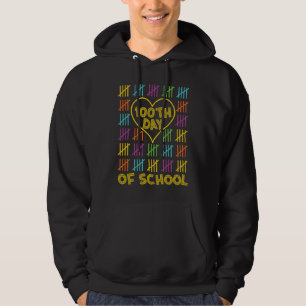Happy 100th Day Of School Teachers 100 Days For Ad Hoodie