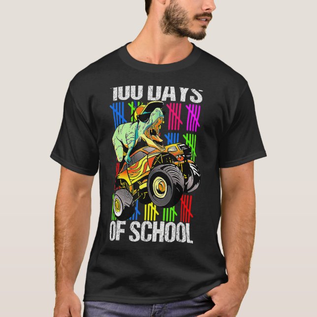Happy 100th Day Of School Teachers Crushing 100 Da T-Shirt (Front)