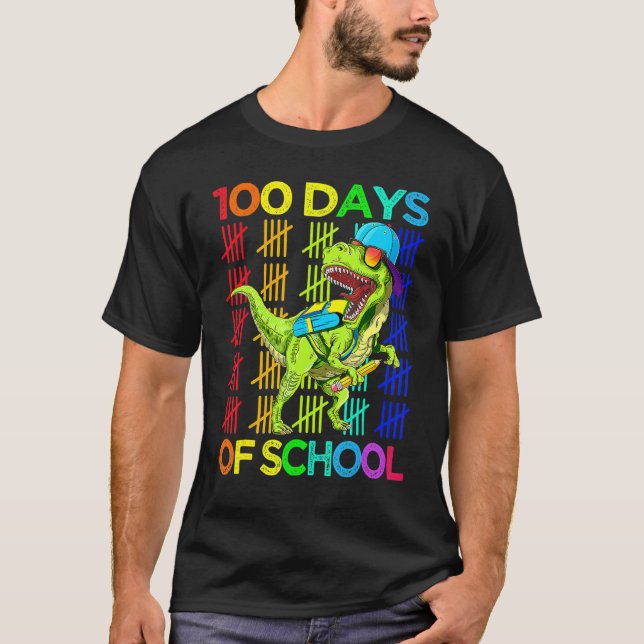 Happy 100th Day Of School Teachers Student 100 Day T-Shirt (Front)