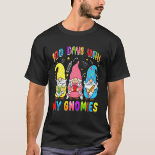 Happy 100th Day Of School Three Gnomes Costume Tea T-Shirt