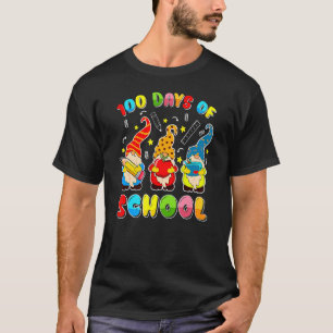Happy 100th Day Of School Three Gnomes Virtual Tea T-Shirt