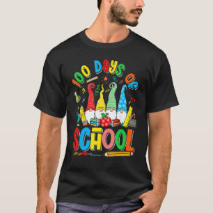 Happy 100th Day Of School Three Gnomes Virtual Tea T-Shirt