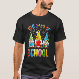 Happy 100th Day Of School Three Gnomes Virtual Tea T-Shirt