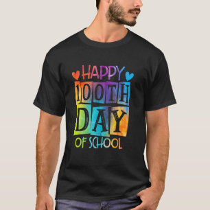 Happy 100th Day Of School Tie Die Back To School T T-Shirt