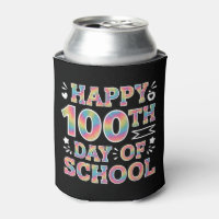 Happy 100th Day Of School Tie Dye Rainbow 100 Days