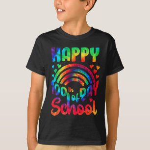 Happy 100th Day Of School Tie Dye Teacher Kid 100  T-Shirt