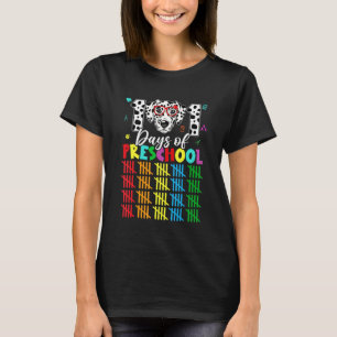Happy 101 Days Preschool Cute Dog 100 Days Smarter T-Shirt