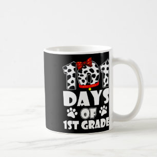 Happy 101 Days School 1st Grade Dog 100 Days Smart Coffee Mug
