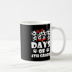 Happy 101 Days School 4th Grade Dog 100 Days Smart Coffee Mug