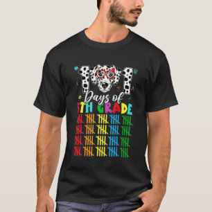 Happy 101 Days School 5th Grade Cute Dog 100 Days T-Shirt