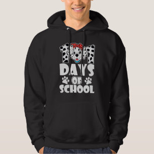 Happy 101 Days School Cute Dog 100 Days Smarter St Hoodie