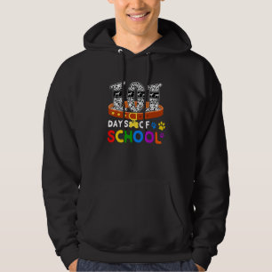 Happy 101 Days School Dog Lover Student or Teacher Hoodie