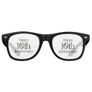 Happy 10th Anniversary Party Retro Sunglasses