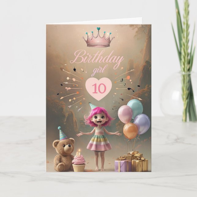 Happy 10th Birthday Card (Front)