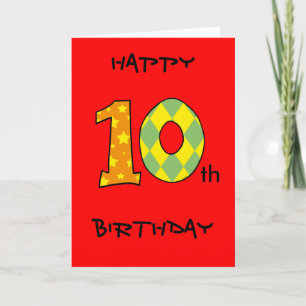 Happy 10th Birthday Card