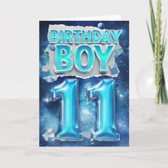 Happy 11th Birthday Card (Front)