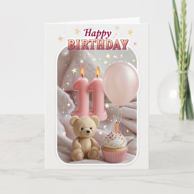 Happy 11th Birthday Card (Front)